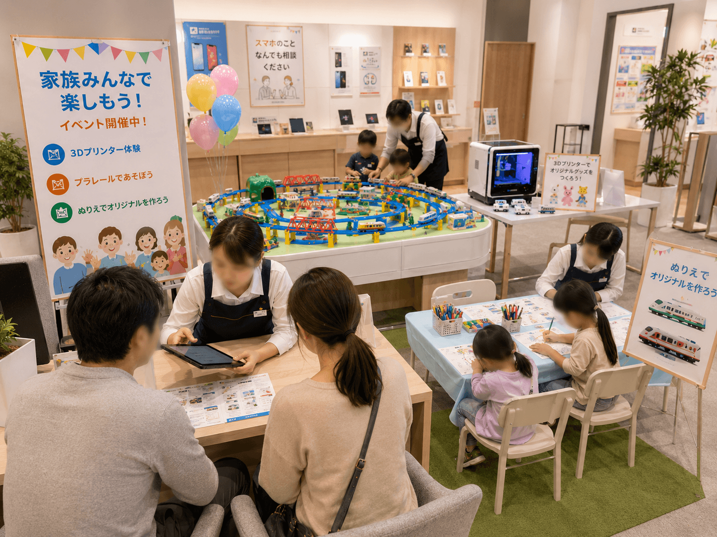 ショップ店内での販促イベント開催イメージ